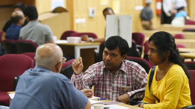 An IIT Delhi official said the main problem is that state-owned companies announce their selection of candidates after the academic year has started. IIT-D saw rise in droputs.(Amal KS/HT PHOTO) An IIT Delhi official said the main problem is that state-owned companies announce their selection of candidates after the academic year has started. IIT-D saw rise in droputs.(Amal KS/HT PHOTO)