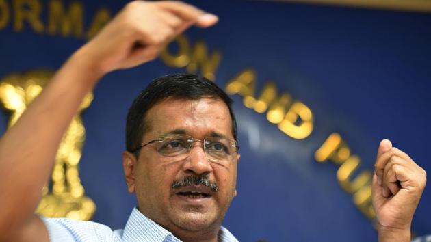 Delhi chief minister Arvind Kejriwal on Tuesday said there is a need to develop a “concrete action plan” for tackling crimes in the national capital.(Arvind Yadav/HT PHOTO)