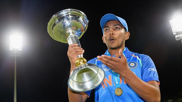 File photo of Prithvi Shaw.(IDI via Getty Images)