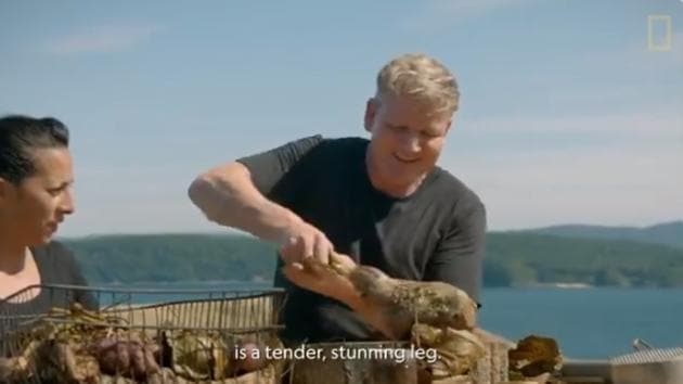 Ramsay Gordon’s new show on National Geographic, Gordon Ramsay: Unchartered premiered on July 29.(Twitter)
