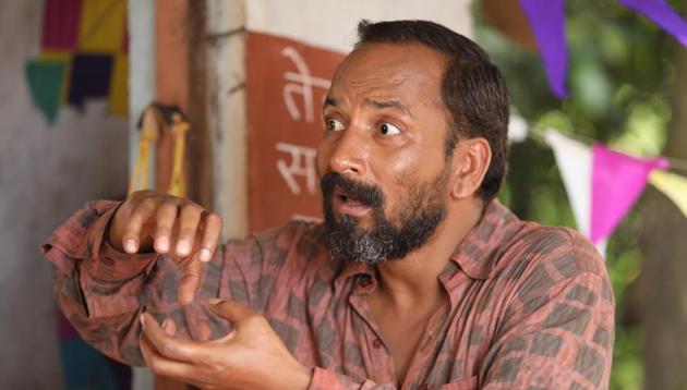 Actor Deepak Dobriyal in a still from Raj Gupta’s Baba, produced by Sanjay Dutt(HTPHOTO)