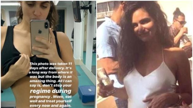 Arjun Rampal’s girlfriend Gabriella Demetriades has lost a lot of weight within 11 days of giving birth to their son.(Instagram)