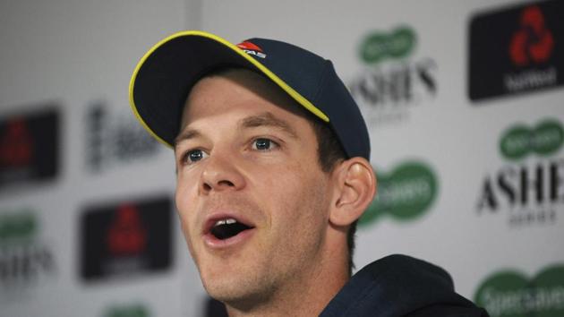 Australia's captain Tim Paine speaks during a press conference before the first Ashes Test match between England and Australia at Edgbaston in Birmingham, England, Wednesday July 31, 2019. The first Test match starts Thursday Aug. 1 at Edgbaston.(AP)