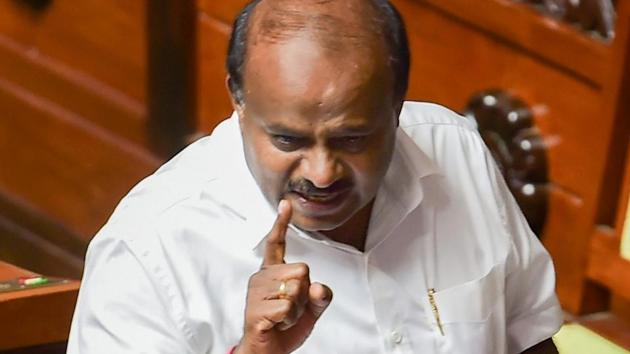 Former Karnataka chief minister HD Kumaraswamy(PTI photo)