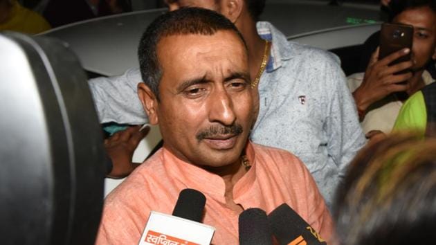 The CBI has booked BJP legislator Kuldeep Singh Sengar and at least 30 of his aides for allegedly conspiring to murder and attempt to murder the woman who accused the politician of raping her.(Subhankar Chakraborty/HT PHOTO)