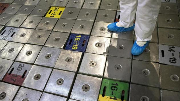 A worker stands on the Reactor 1 of Ignalina Nuclear Power Plant (NPP). In 1986, Lithuania, then part of the Soviet empire, was one of the republics affected by the nuclear disaster. Today, the disaster is helping Lithuania grow as a tourist destination. “They have made a good movie, I guess. But what happened long ago does not bother us now. I think looking backward is not good,” Nefedyev said, after explaining how the RBMK-type reactor blew up. (Mindaugas Kulbis / AP) 