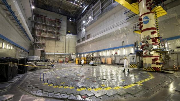 The Ignalina plant is of the same prototype as the one in Chernobyl. It has similar blueprints and the same water-cooled graphite-moderated reactors with a capacity of 1,500 megawatts of power. Ignalina was shut down a decade ago. Closing and decommissioning it were key conditions of Lithuania’s entry to the European Union in 2004. (Mindaugas Kulbis / AP) 