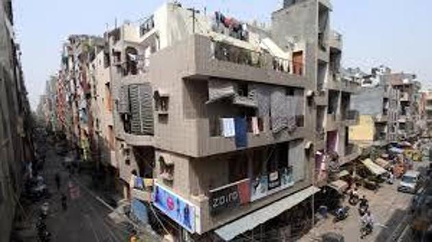 According to the corporation’s plan, the scheme will not cover encroachment on government land, height violations (above 17.5 metres) and plots that do not have structural safety certificate, as required under the Master Plan of Delhi-2021. (HT FILE) According to the corporation’s plan, the scheme will not cover encroachment on government land, height violations (above 17.5 metres) and plots that do not have structural safety certificate, as required under the Master Plan of Delhi-2021. (HT FILE)