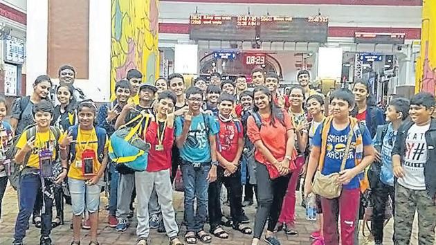 Students of GS Shetty International School, Nahur, recently went on a four-day trip to Mount Abu in Rajasthan.