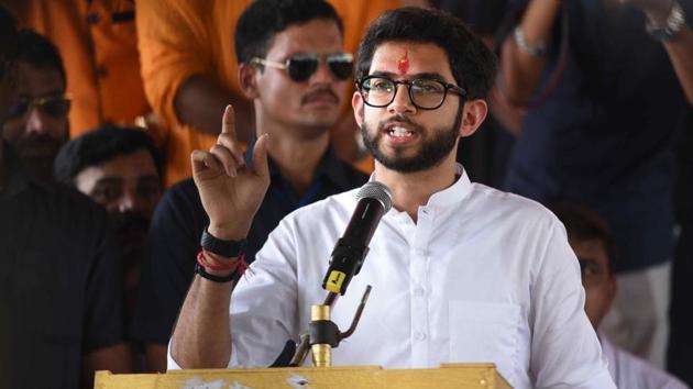 Sena leader and Yuva Sena chief Aaditya Thackeray, who is currently in Beed district on Jan Ashirwad Yatra, will discuss with women the issues faced by them in Bhiwandi on August 3.(Pramod Thakur/ Hindustan Times) Sena leader and Yuva Sena chief Aaditya Thackeray, who is currently in Beed district on Jan Ashirwad Yatra, will discuss with women the issues faced by them in Bhiwandi on August 3.(Pramod Thakur/ Hindustan Times)
