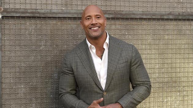 Dwayne Johnson at the world premiere of his film ‘Rampage’.(Invision)