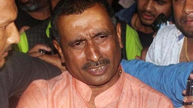 FILE Photo of MLA Kuldeep Singh Sengar who is accused of the Unnao rape case. He was suspended by BJP earlier and no change in the status has been recorded since then. (ANI Photo)