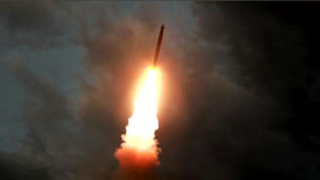 This screen grab image taken from North Korean broadcaster KCTV on August 1, 2019 shows a ballistic missile being launched from an unknown location in North Korea early on July 31.(Photo: AFP) This screen grab image taken from North Korean broadcaster KCTV on August 1, 2019 shows a ballistic missile being launched from an unknown location in North Korea early on July 31.(Photo: AFP)