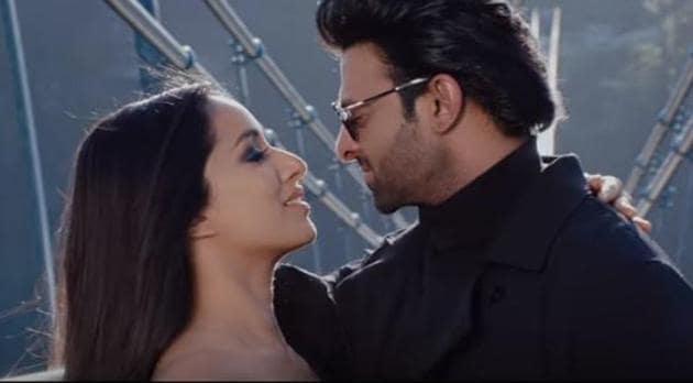 Prabhas and Shraddha Kapoor in a still from Saaho’s new song, Enni Soni.(Instagram)