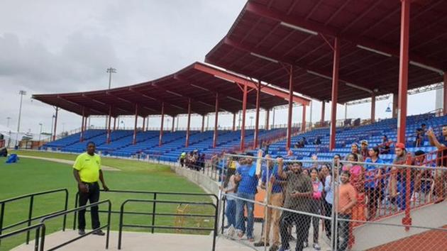 Clouds hovering over Fort Lauderale before India’s 1st T20I against West Indies.(Source: BCCI/Twitter)