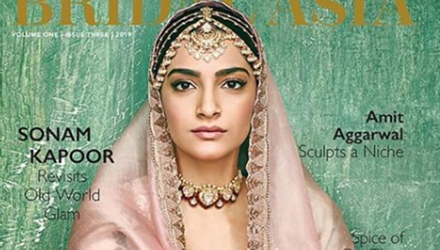 Sonam Kapoor dresses up as a bride on a new mag cover.