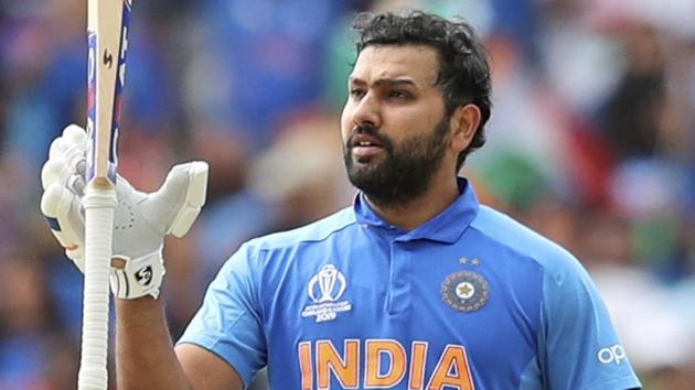 File image of India cricketer Rohit Sharma in action during a match.(AP)