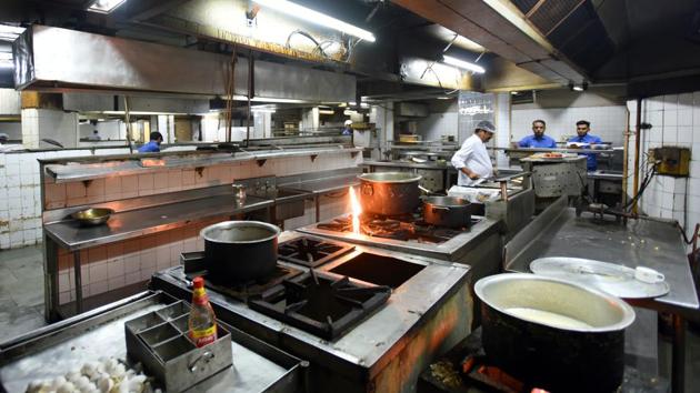 The hotel’s main source of revenue are the flight kitchens, which service Air India and cook up 8,000 meals a day. At any point, less than 10% of the rooms are occupied by visitors with the rest occupied by Air India crew. “I remember cooking for over 1,000 guests in a day back then but hardly anyone comes here now,” said Kishan Bahadur, a cook at the hotel since 1982. (Amal KS / HT Photo) The hotel’s main source of revenue are the flight kitchens, which service Air India and cook up 8,000 meals a day. At any point, less than 10% of the rooms are occupied by visitors with the rest occupied by Air India crew. “I remember cooking for over 1,000 guests in a day back then but hardly anyone comes here now,” said Kishan Bahadur, a cook at the hotel since 1982. (Amal KS / HT Photo)