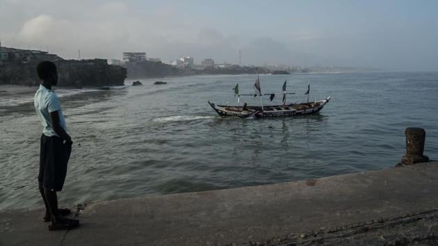 To blame are both the mainly Chinese-operated boats trawling offshore and the damaging practices employed by artisanal fishermen as they scramble to make up for losses. Last month a report from Ghanaian NGO Hen Mpoano and the European Environmental Justice Foundation said the trawlers cost the country’s economy some $50 million a year. (Natalija Gormalova / AFP)
