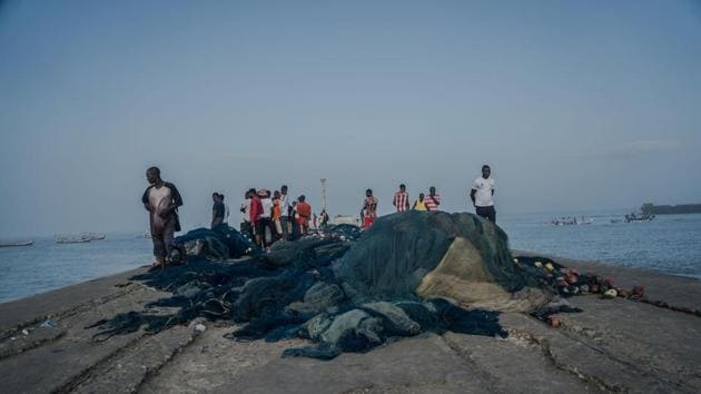 But even those in charge admit a lot more needs to be done. “The big challenge is a complete understanding of the system by policymakers and everybody down the line down to the fisherman,” said Emmanuel Kwafo, in charge of fisheries law enforcement at Ghana’s navy. He advocates a fundamental shift from a mindset where illegal methods are seen as permissible to make ends meet. (Natalija Gormalova / AFP)