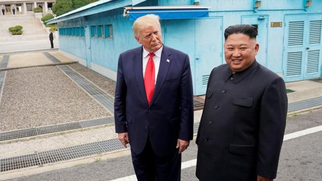 US President Donald Trump said North Korean leader Kim Jong Un will not ‘disappoint’ him as he has ‘too much to lose’.(REUTERS) US President Donald Trump said North Korean leader Kim Jong Un will not ‘disappoint’ him as he has ‘too much to lose’.(REUTERS)