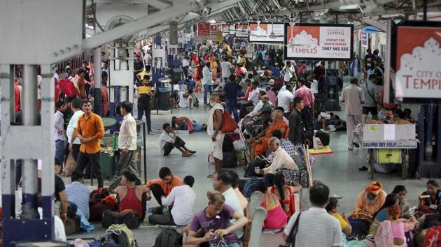 Tourists and passengers wait for their trains as they prepare to leave from Jammu Railway Station. The Jammu and Kashmir government has asked the Amarnath pilgrims and tourists to immediately make necessary arrangements to cut short their stay in the Valley and return as soon as possible in the wake of intelligence inputs of “specific terror threats” to the pilgrimage. (PTI) Tourists and passengers wait for their trains as they prepare to leave from Jammu Railway Station. The Jammu and Kashmir government has asked the Amarnath pilgrims and tourists to immediately make necessary arrangements to cut short their stay in the Valley and return as soon as possible in the wake of intelligence inputs of “specific terror threats” to the pilgrimage. (PTI)