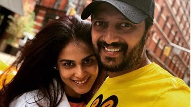 Riteish Deshmukh shared a special birthday message for wife Genelia D’Souza.(Instagram)