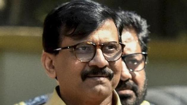 Sanjay Raut gives a statement after Amit Shah moved in Rajya Sabha about Article 370. (Kunal Patil/HT Photo) Sanjay Raut gives a statement after Amit Shah moved in Rajya Sabha about Article 370. (Kunal Patil/HT Photo)