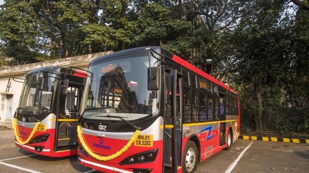 Residents will soon have 50 electric buses at their disposal to commute within Jaipur city. (Representative Image)(Pratik Chorge/HT Photo) Residents will soon have 50 electric buses at their disposal to commute within Jaipur city. (Representative Image)(Pratik Chorge/HT Photo)