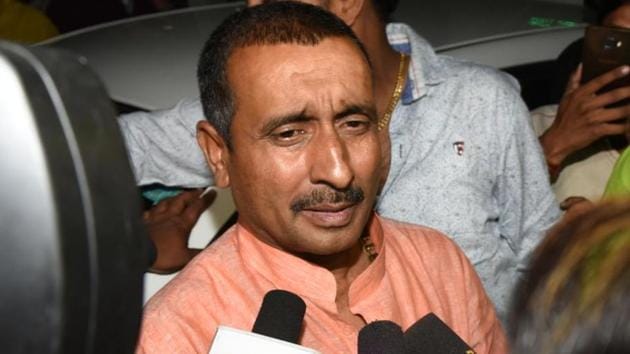 In the last 14 months, expelled BJP MLA Kuldeep Singh Sengar, who is accused of raping an Unnao girl and attempting to kill her, had more than 10, 000 visitors in Sitapur jail, where he was lodged till now.(Subhankar Chakraborty/HT PHOTO)