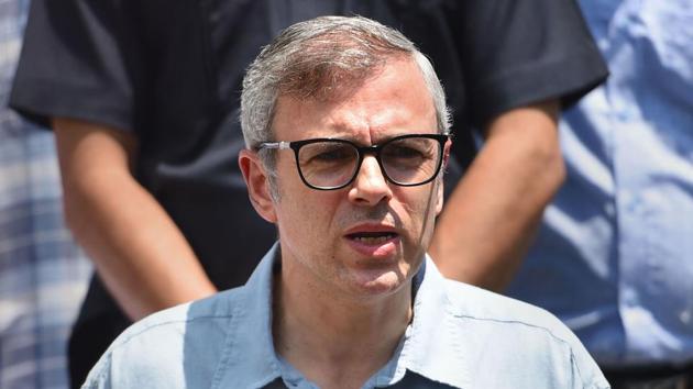 Jammu and Kashmir National Conference Vice President Omar Abdullah addresses a press conference, in Srinagar, Saturday, Aug. 3, 2019.(Photo:PTI)