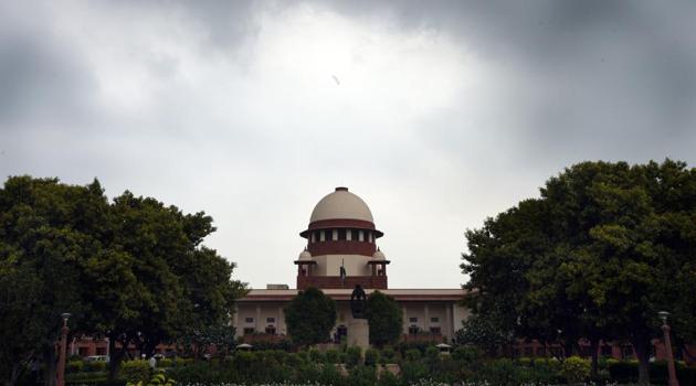 New Delhi, India- August 2, 2019: A view of Supreme court complex during the Ram janmbhumi case, The Supreme Court today said the mediation panel set up to amicably resolve the Ram Janmabhoomi-Babri Masjid dispute has failed and daily hearings in the case will begin from August 6. At Supreme Court in New Delhi, India on Friday, August 02, 2019. (Photo by Sonu Mehta/ Hindustan Times) (Sonu Mehta/HT PHOTO) New Delhi, India- August 2, 2019: A view of Supreme court complex during the Ram janmbhumi case, The Supreme Court today said the mediation panel set up to amicably resolve the Ram Janmabhoomi-Babri Masjid dispute has failed and daily hearings in the case will begin from August 6. At Supreme Court in New Delhi, India on Friday, August 02, 2019. (Photo by Sonu Mehta/ Hindustan Times) (Sonu Mehta/HT PHOTO)