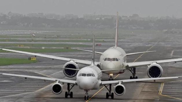 Major airports of the country have been asked to carry runway friction test at least once in a week and most of them have been asked to do the test once in two weeks.(Satyabrata Tripathy/HT Photo)