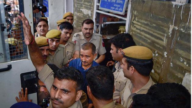 Expelled BJP MLA and accused in the Unnao rape case Kuldeep Singh Sengar is being taken to Tihar jail after being produced at Tis Hazari court, in New Delhi on Monday.(Photo: PTI) Expelled BJP MLA and accused in the Unnao rape case Kuldeep Singh Sengar is being taken to Tihar jail after being produced at Tis Hazari court, in New Delhi on Monday.(Photo: PTI)