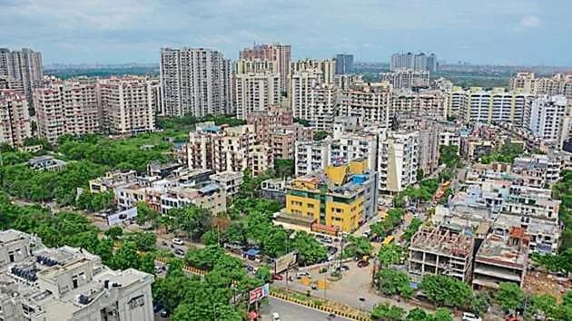 The Ghaziabad administration has decided to scrap rates of green belts and lower parking charges in some areas.(HT Photo)