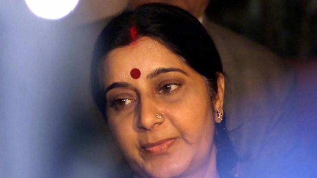 BJP leader and former external affairs minister Sushma Swaraj passed away at the age of 67 on Tuesday after suffering from a cardiac arrest.(PTI File Photo)
