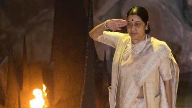 Late Sushma Swaraj.(Twitter image)