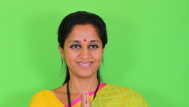 Pune, India - March 27, 2019: SUPRIYA SULE, NCP Lok Sabha candidate from Baramati Pune, India - March 27, 2019: SUPRIYA SULE, NCP Lok Sabha candidate from Baramati