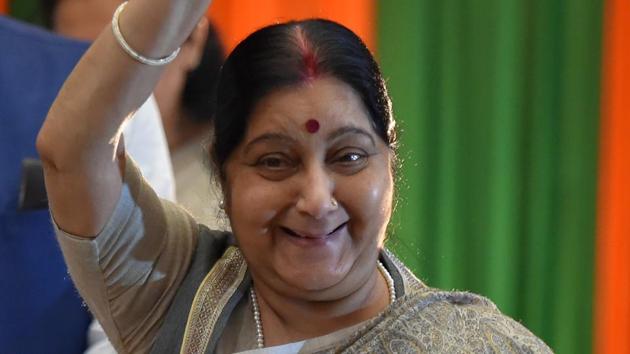Former external affairs minister Sushma Swaraj passed away in New Delhi. (PTI Photo) Former external affairs minister Sushma Swaraj passed away in New Delhi. (PTI Photo)