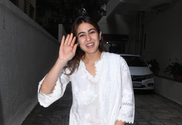 Sara Ali Khan returned from Lucknow on Tuesday.(IANS)