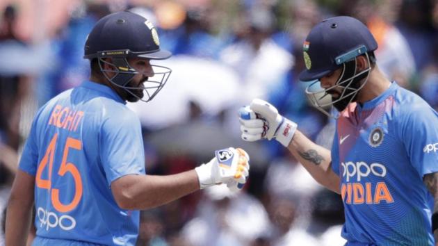 File image of India skipper Virat Kohli and Rohit Sharma. (AP) File image of India skipper Virat Kohli and Rohit Sharma. (AP)