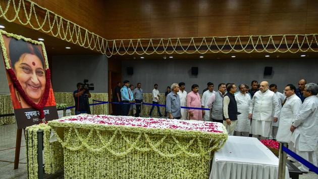 The outpouring of grief across party lines at her sudden death illustrates the importance she held in public life, and her ability to stitch interpersonal skills with political friends and rivals (PTI) The outpouring of grief across party lines at her sudden death illustrates the importance she held in public life, and her ability to stitch interpersonal skills with political friends and rivals (PTI)
