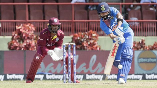 India captain Virat Kohli bats during their third T20 international cricket match. (AP) India captain Virat Kohli bats during their third T20 international cricket match. (AP)