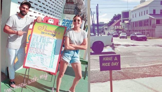 Anushka Sharma and Virat Kohli go on a fun outing in West Indies. (Instagram) Anushka Sharma and Virat Kohli go on a fun outing in West Indies. (Instagram)