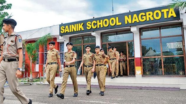 The Sainik School, Nagrota is ranked 5th among 24 Sainik Schools across the country, according to 2018 rankings.(Nitin Kanotra / HT Photo) The Sainik School, Nagrota is ranked 5th among 24 Sainik Schools across the country, according to 2018 rankings.(Nitin Kanotra / HT Photo)