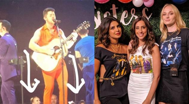 Priyanka Chopra and Sophie Turner at the Jonas Brothers’ Happiness Begins concert in Miami.(Instagram) Priyanka Chopra and Sophie Turner at the Jonas Brothers’ Happiness Begins concert in Miami.(Instagram)