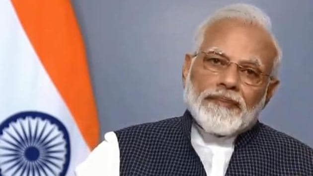 Prime Minister Narendra Modi hit out at Pakistan while explaining why his government annulled Jammu and Kashmir’s special status(Videograb) Prime Minister Narendra Modi hit out at Pakistan while explaining why his government annulled Jammu and Kashmir’s special status(Videograb)