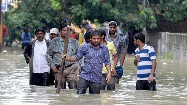 According to an official release, around 74,000 people are affected by the floods in river Godavari in 280 villages of East and West Godavari districts. (AFP PHOTO.) According to an official release, around 74,000 people are affected by the floods in river Godavari in 280 villages of East and West Godavari districts. (AFP PHOTO.)