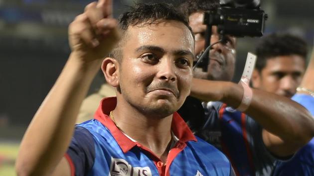 A file photo of Prithvi Shaw.(AFP) A file photo of Prithvi Shaw.(AFP)