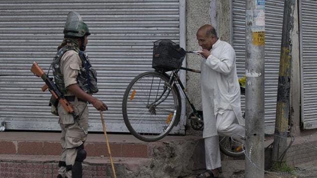 Article 370 has governed the accession and relationship of the princely state of J&K with India under the Indian Constitution. Mainstream political leaders from Kashmir have warned that revoking the Article will mean breaking that relationship. The separatists have been dismissive, holding that it had already been rendered meaningless through repeated amendments, thus sparking conflagration.(AP) Article 370 has governed the accession and relationship of the princely state of J&K with India under the Indian Constitution. Mainstream political leaders from Kashmir have warned that revoking the Article will mean breaking that relationship. The separatists have been dismissive, holding that it had already been rendered meaningless through repeated amendments, thus sparking conflagration.(AP)